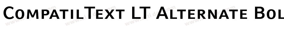 CompatilText LT Alternate Bold Small Caps字体转换